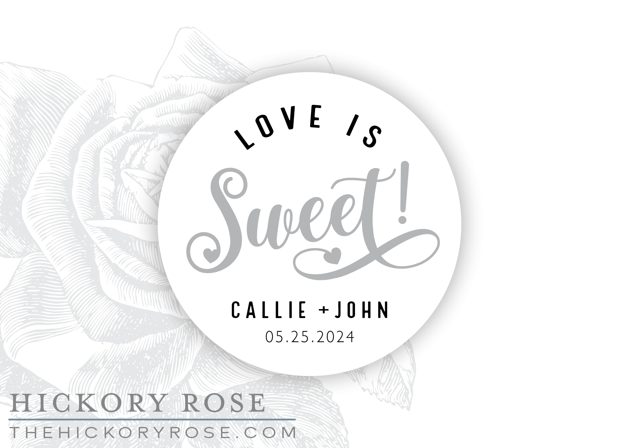 Love is Sweet | Round Stickers