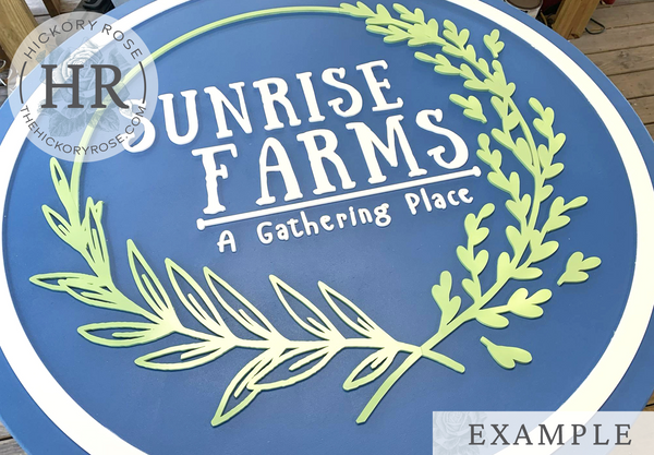 Exterior Round Sign | Custom Logo Signs