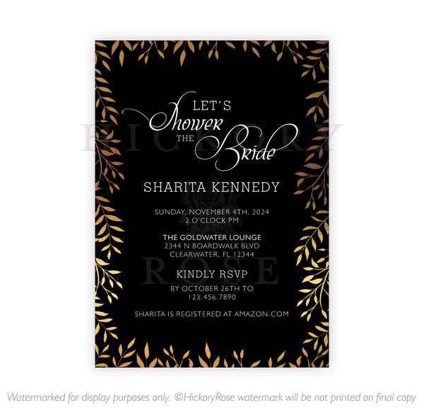Golden Garden | Bridal Shower Invitation