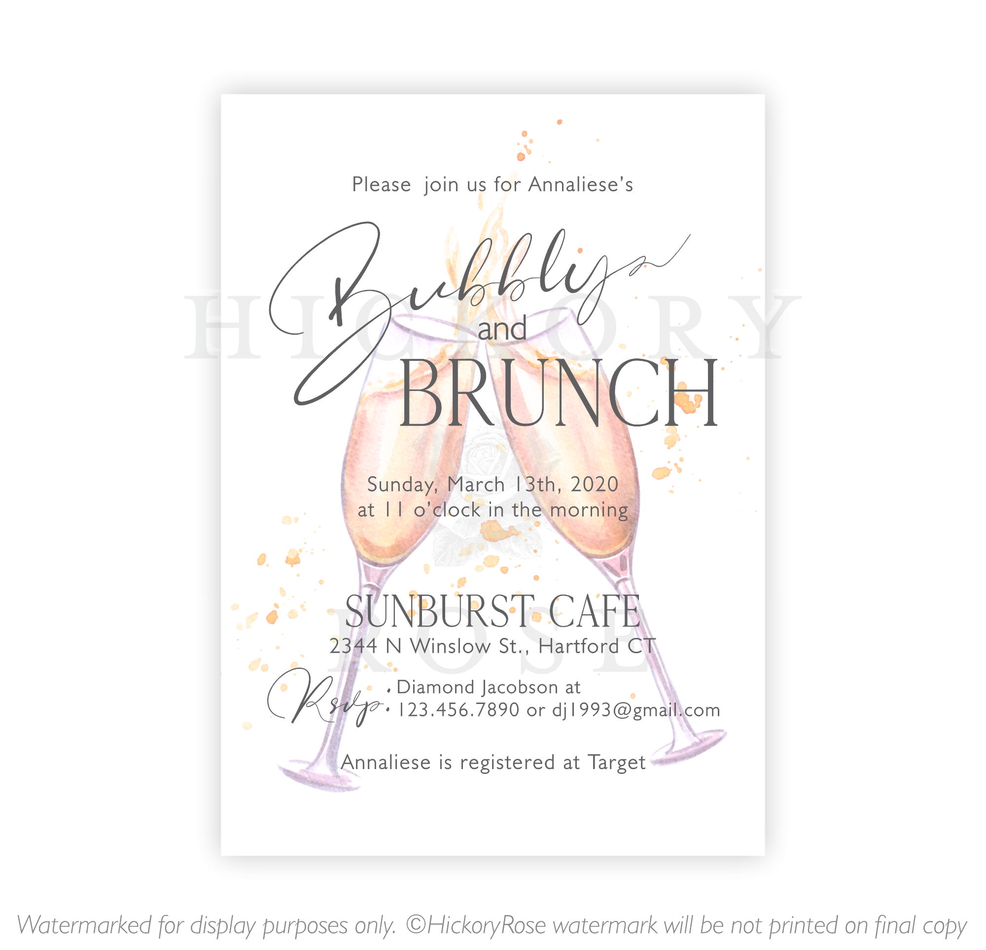 Bubbly & Brunch | Bridal Shower Invitation