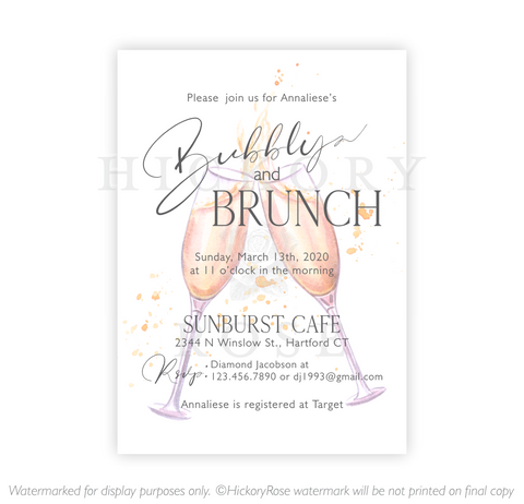 Bubbly & Brunch | Bridal Shower Invitation