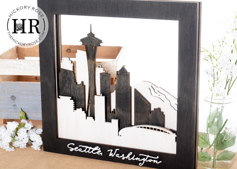 Seattle | Skyline Shadowbox