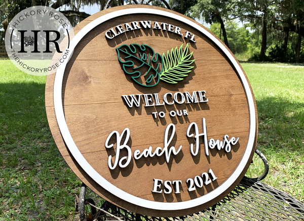 Beach Welcome | Wood Sign