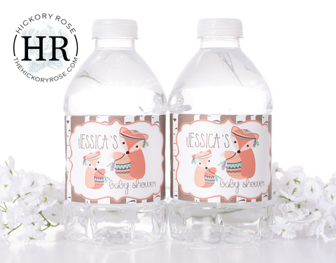 Woodland Friends | Water Bottle Labels