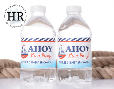 Ahoy! | Water Bottle Labels
