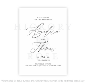 Romantic Script | Wedding Invitation