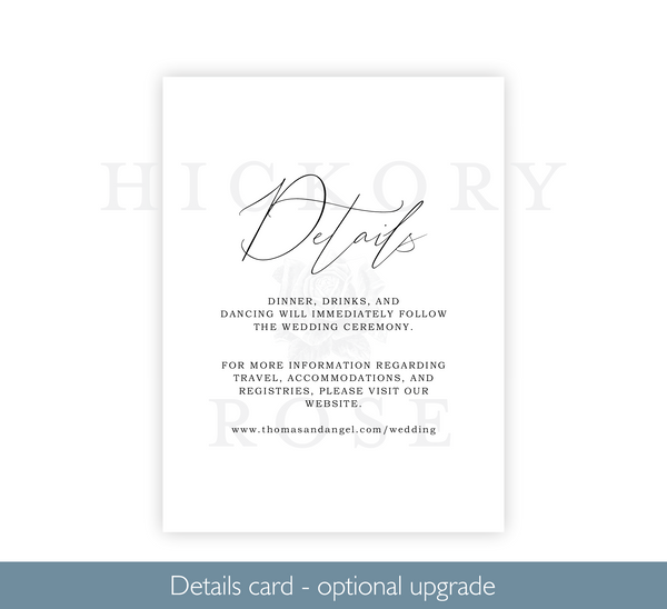 Romantic Script | Wedding Invitation