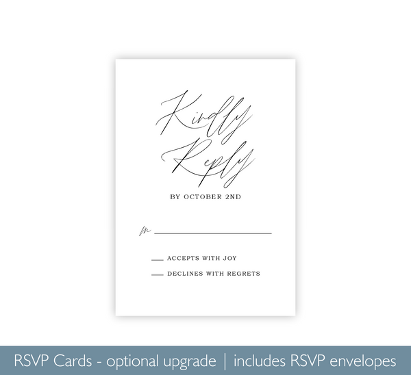 Romantic Script | Wedding Invitation