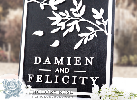 Falling Leaves | Wedding Sign