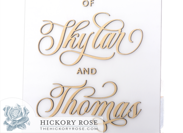 Stylish Script | Wedding Sign
