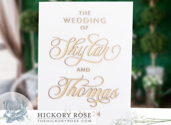 Stylish Script | Wedding Sign