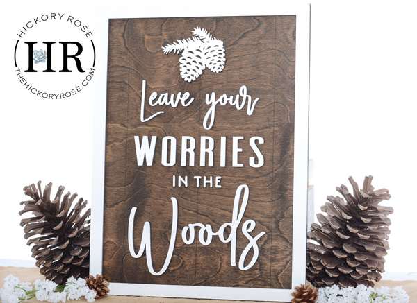 In the Woods | Wood Sign