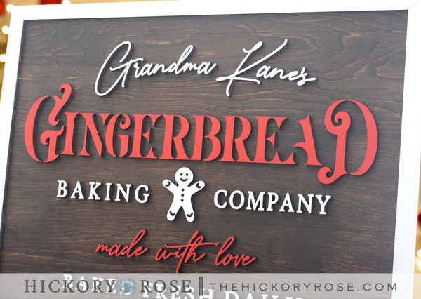 Gingerbread Co. | Wood Sign